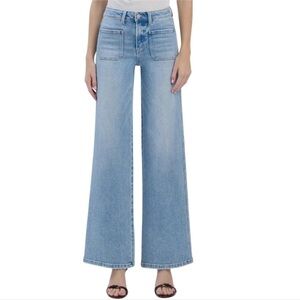 BRIDGE BY GLY High Rise Wide Leg Jean - Indigo - 8